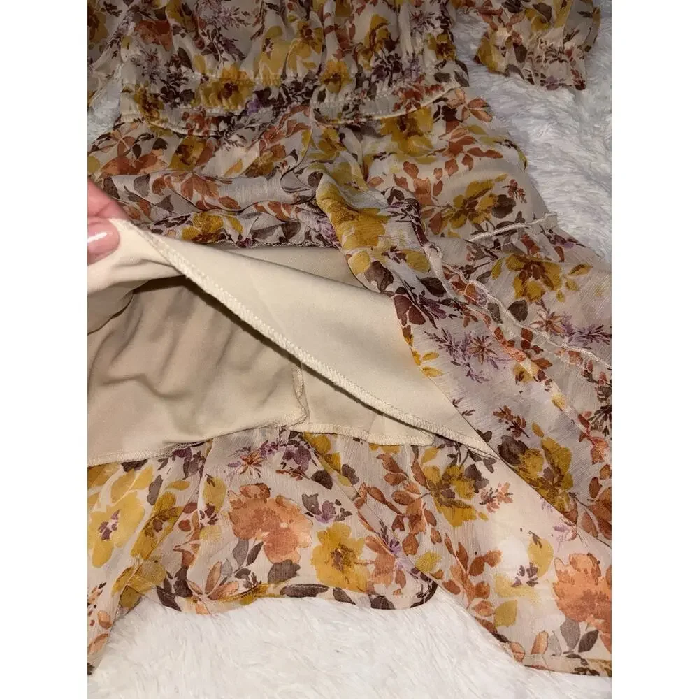 Jun & Ivy women's sz. S floral lined dress. Pretty, grt. shape - Picture 5 of 7